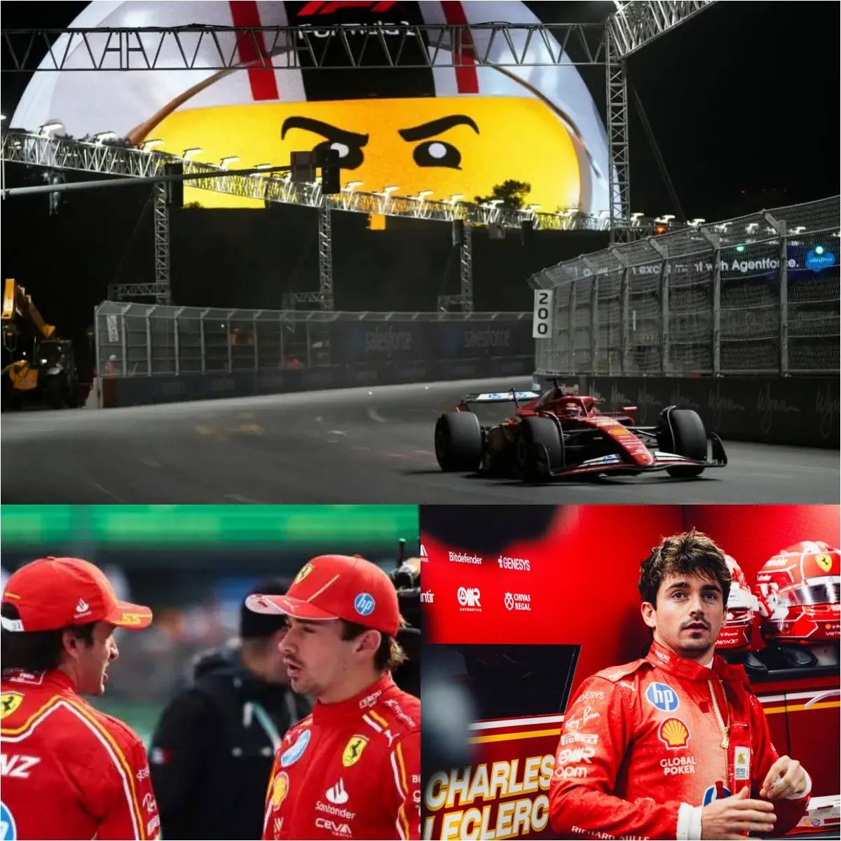 Unheard Charles Leclerc X-Rated Radio Rant After Losing Las Vegas Podium to Sainz