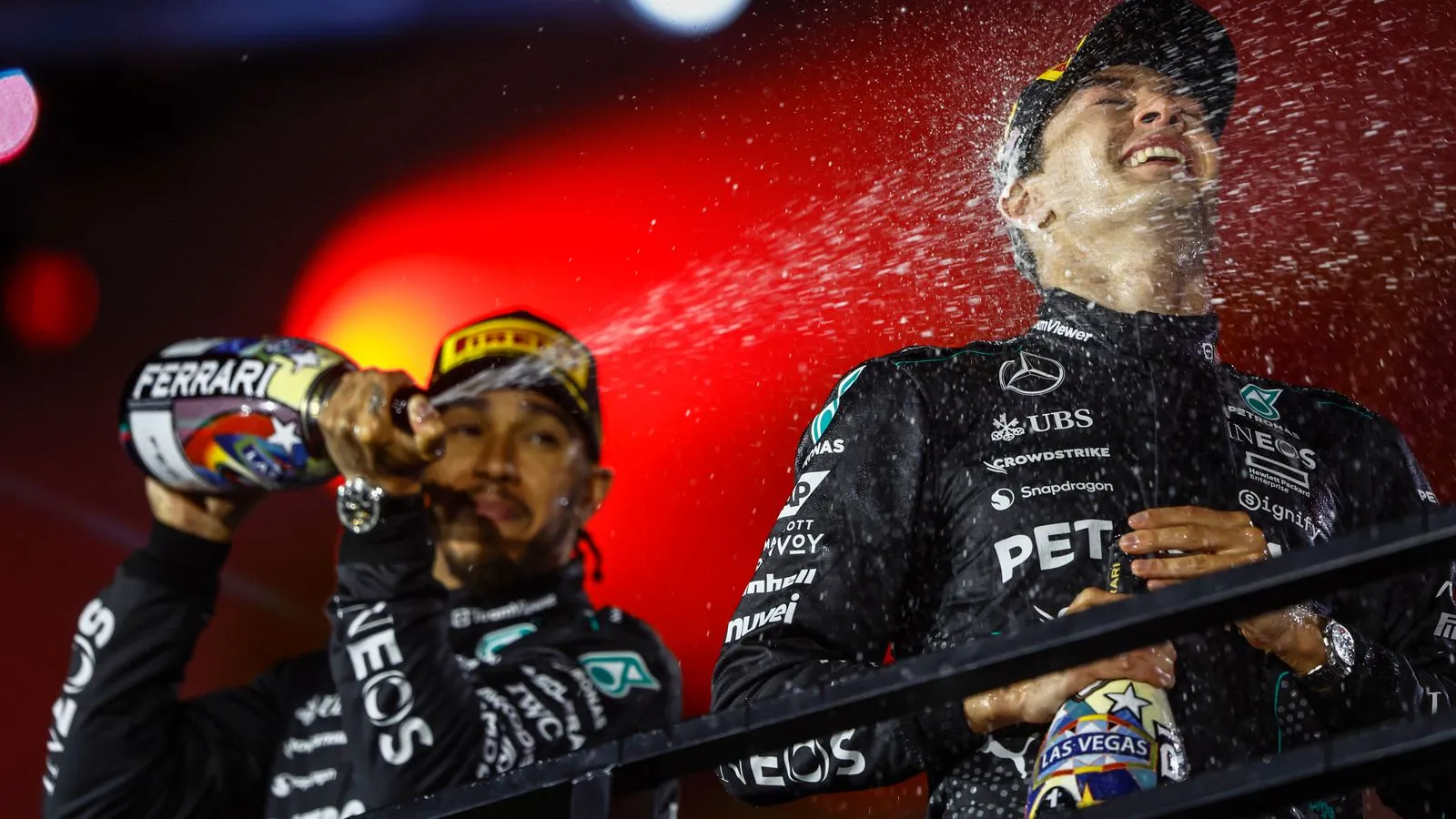 Las Vegas GP: Max Verstappen wins title, George Russell wins race ahead of  charging Lewis Hamilton | F1 News | Sky Sports