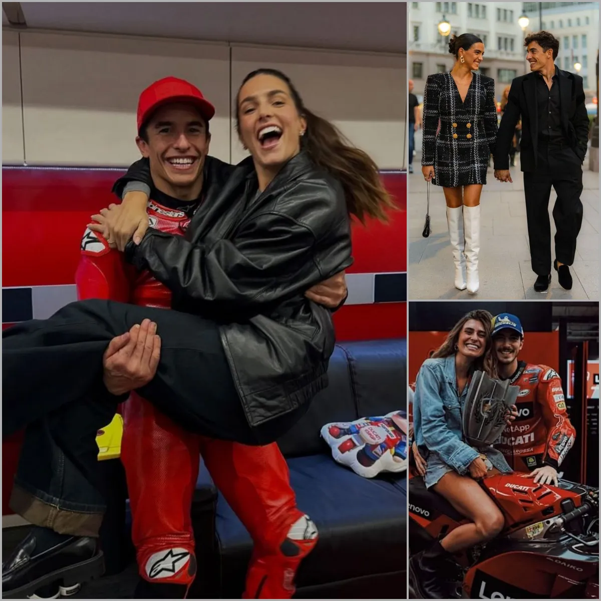 Compare the two powerful women in the lives of Marc Márquez and Pecco Bagnaia. Marc Márquez’s girlfriend seems to be more beautiful.