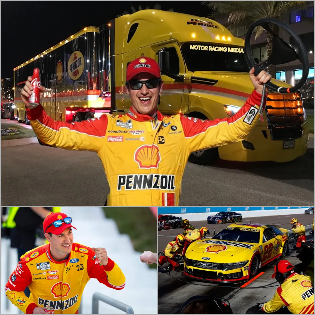 Surprise, Joey Logano officially has a CDL commercial driver’s license. Will he drive the number 22 team’s truck to the racetrack