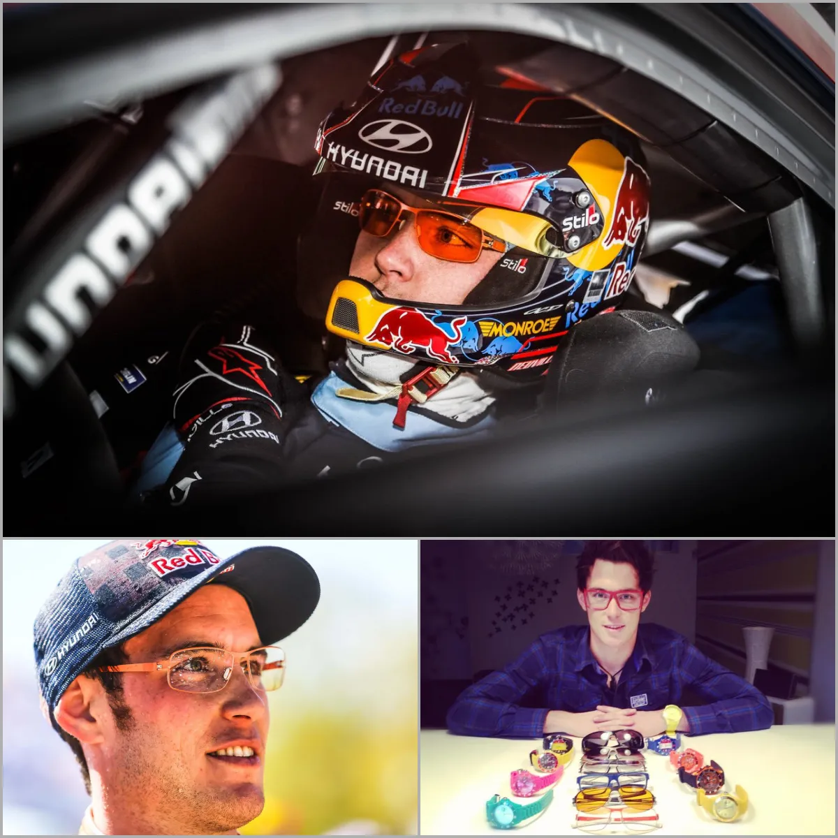 Discover the secret behind Thierry Neuville’s trademark orange goggles, which he always wears at races.